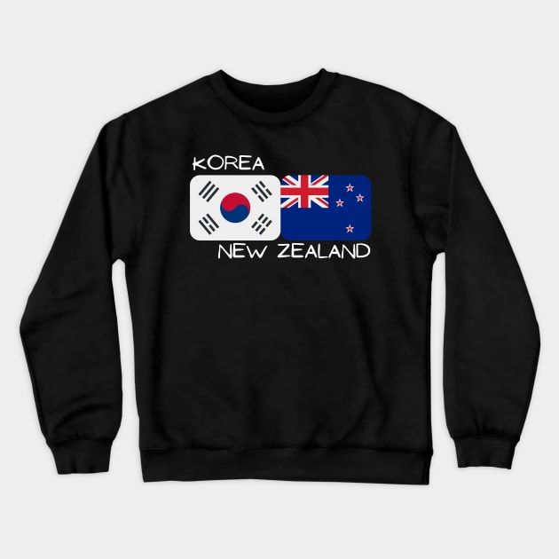 Korean New Zealander - Korea, New Zealand Crewneck Sweatshirt by The Korean Rage